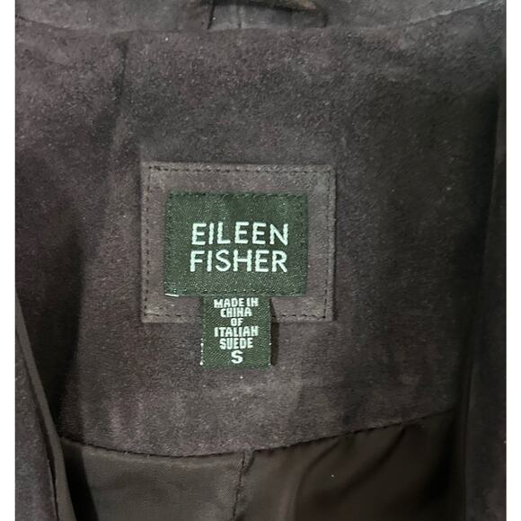 Eileen Fisher Women’s Purple Italian Goat Suede Blazer Jacket Size S - Picture 4 of 7